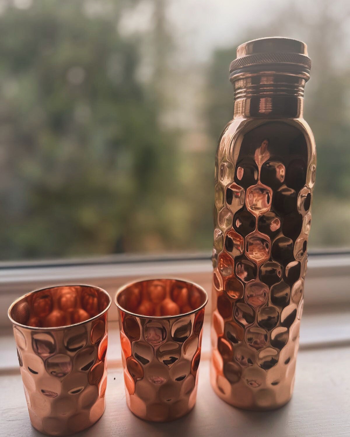 Copper Bottle Set